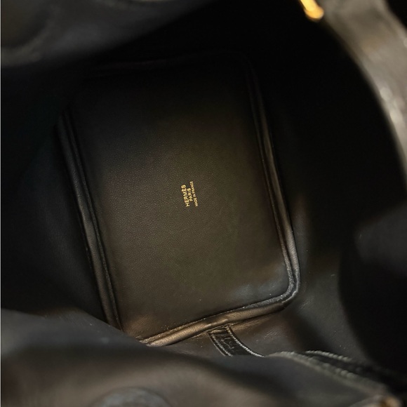 Hermes Black Ostrich Leather Tote - Picture 3 of 10